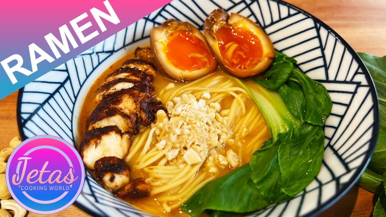 Ramen mit Huhn und Ei: japanischer Fitmacher Rezept