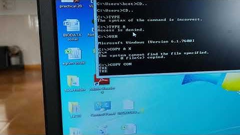 DOS command practical -2