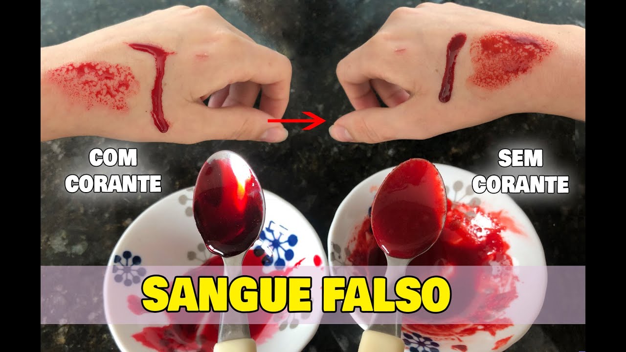 Como Fazer: Sangue Falso Caseiro - 2 Receitas!