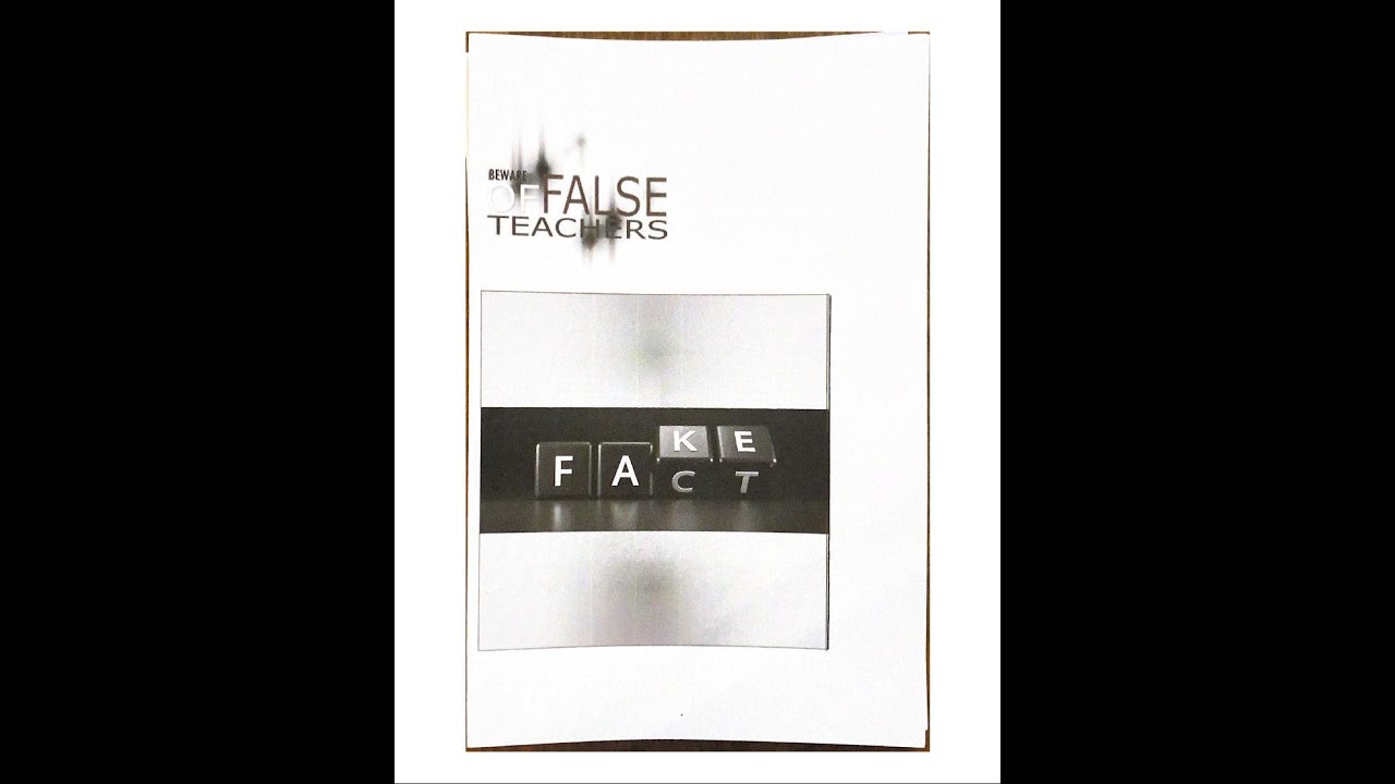 Beware of false teachers - YouTube