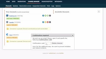 How to disconnect the OTA in the Channel Manager - HotelFriend