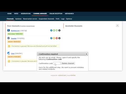 How to disconnect the OTA in the Channel Manager - HotelFriend