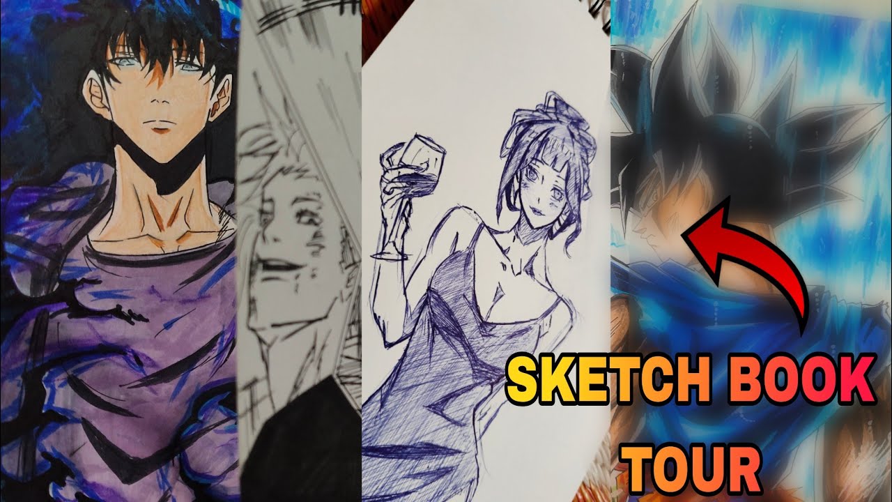 SKETCHBOOK TOUR PART 1( Laugh at my Drawings) - YouTube