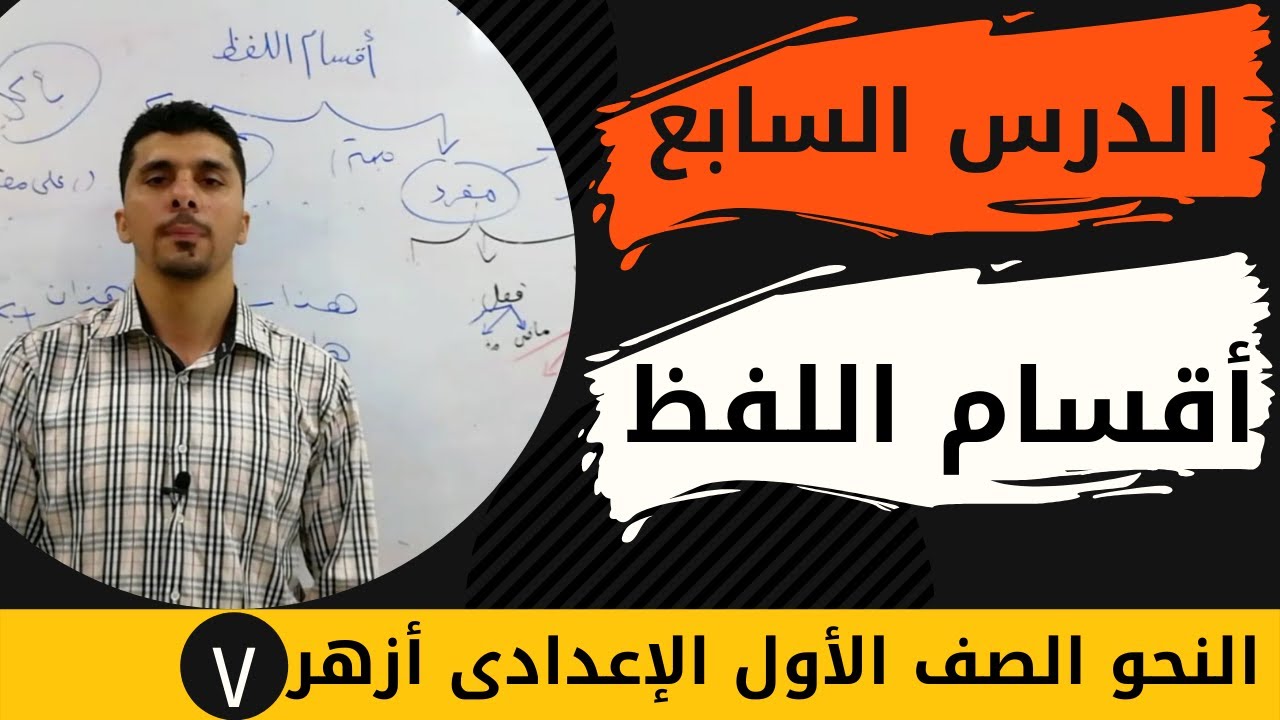 شرح أقسام اللفظ الصف الأول الإعدادى أزهر #عبدالله عبدالصانع2024