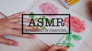 ASMR(囁き)クレヨンでぬり絵 Coloring in crayons