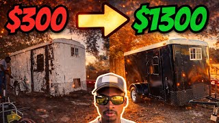 Flipping a 300 Enclosed Trailer into a 1300 Trailer