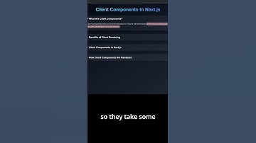 What are client components, really? #nextjs #javascript