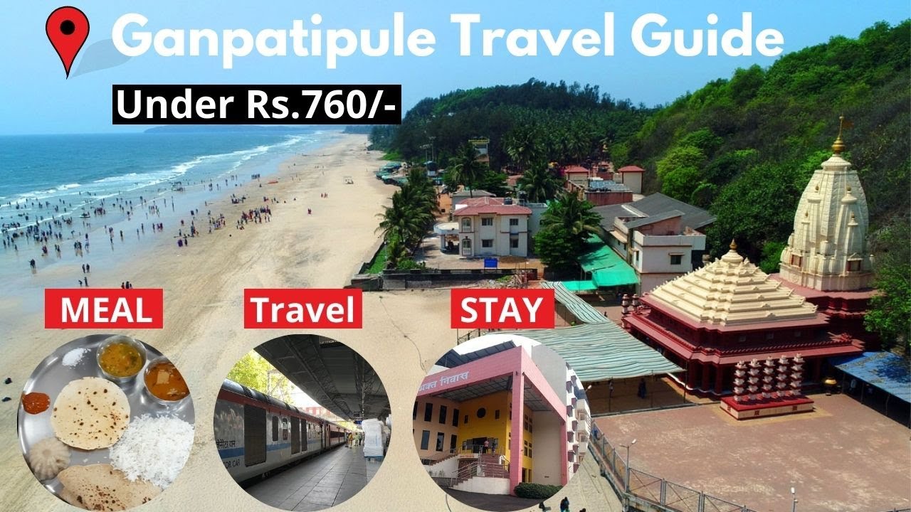 Ganpatipule Travel Guide  Rs760 Budget  Mumbai to Ganpatipule  Ratnagiri  Ganpatipule beach