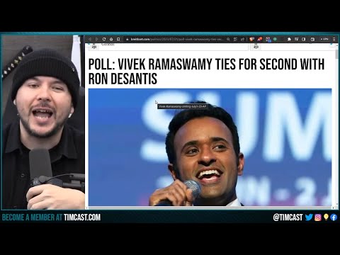 Vivek Ramaswamy Polls IN 2ND Beating DeSantis, DeSantis Poll SINKS Amid Infighting And Bad Press