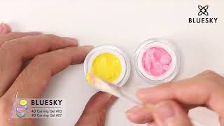 OMG Bluesky 4 D GEL #nailart#Nails#Blueskynails