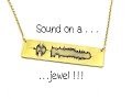 Waveform necklace - Sound wave necklace