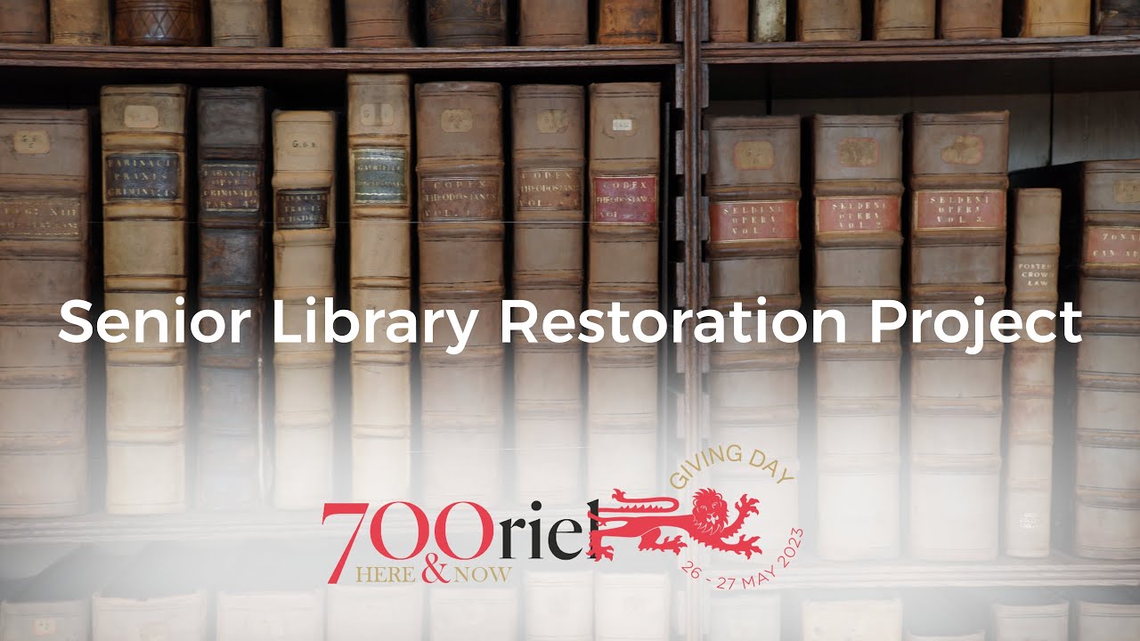 Senior Library Restoration Project - Oriel Here & Now