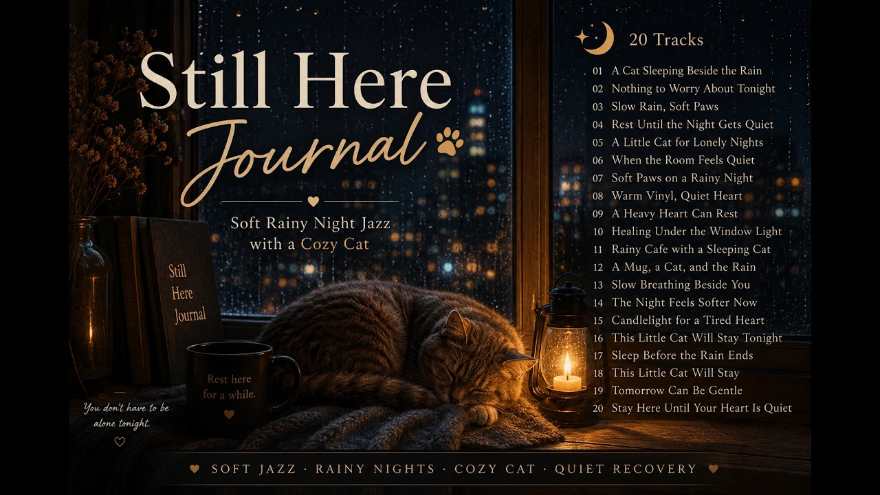 Ver Enjoy Your Own Company 🐾 | Soft Rainy Night Jazz with a Cozy Cat en YouTube Ver Enjoy Your Own Company 🐾 | Soft Rainy Night Jazz with a Cozy Cat en YouTube
