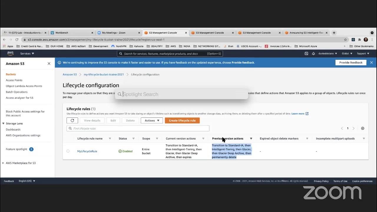 AWS: Create an Amazon S3 Lifecycle Policy - Step by Step Tutorial - YouTube