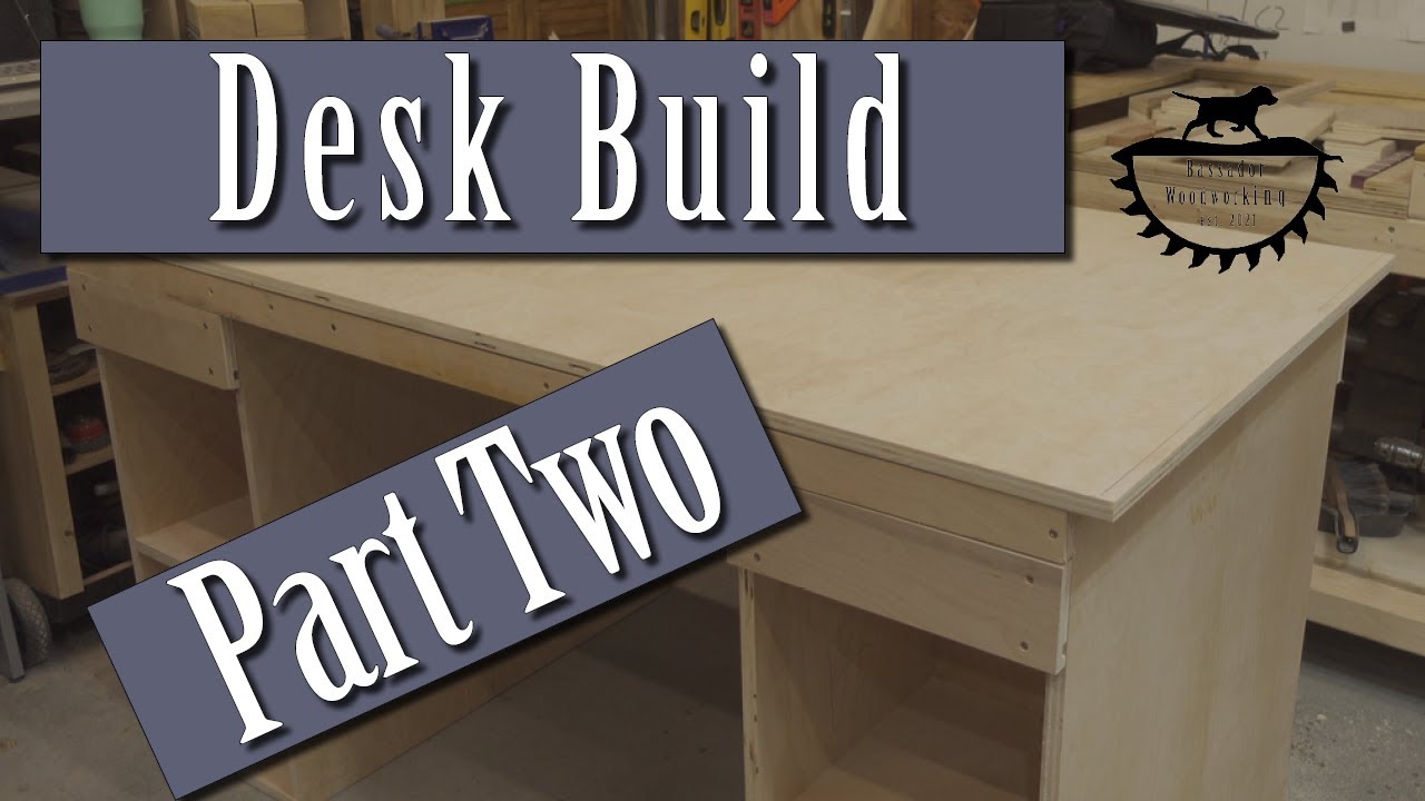 Homemade Desk Build Part Two Finishing and Monitor Riser YouTube