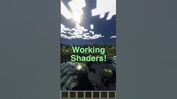SHADERS ARE HERE ON BEDROCK  #minecraft #shaders #minecraftshaders