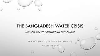 Bangladesh Water Crisis