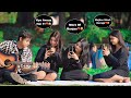 Badly singing prank with twist in front of cute girls  shocking reactions in public  jhopdi k