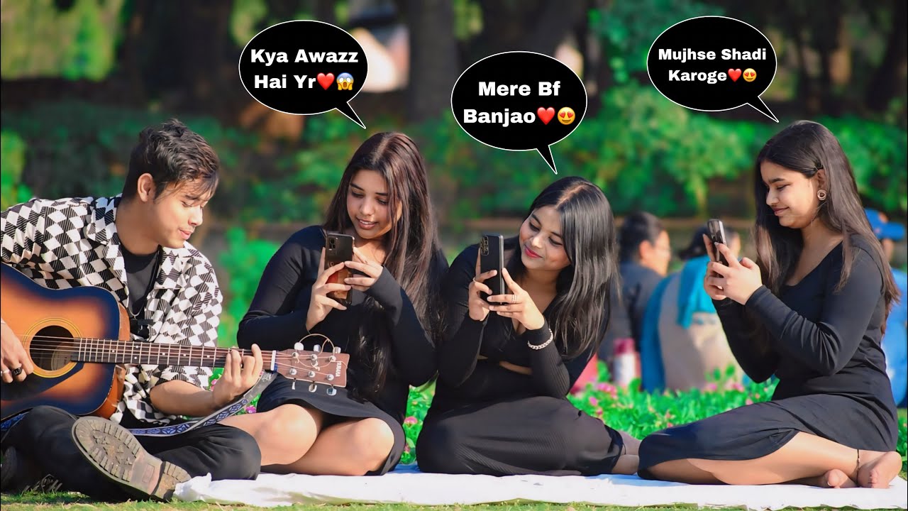 Badly Singing Prank With Twist In Front Of Cute Girls | Shocking Reactions😱 In Public | Jhopdi K