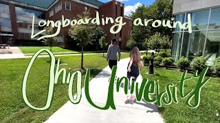Longboarding around Ohio University