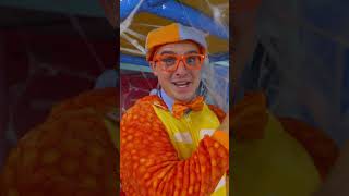 Can Blippi free the candy from the cobwebs ? #blippi #shorts #halloween #wiggles