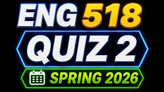 eng 518 quiz 2 solution spring 2026|ENG518 Quiz 2 Solution | Spring 2026 | Virtual University