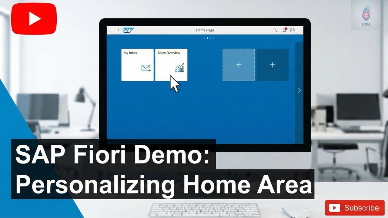 SAP FIORI Screen Demo: Personalising Home Area - YouTube