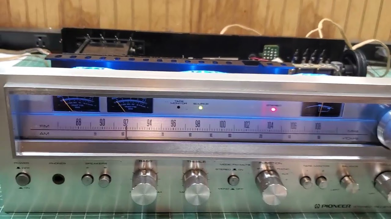 Pioneer SX-680 simple fix. - YouTube