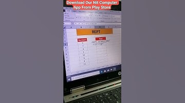 Excel में Rept Formula का use कैसे करें। #nitcomputer #nit #onlinecomputerclass #computertutorial
