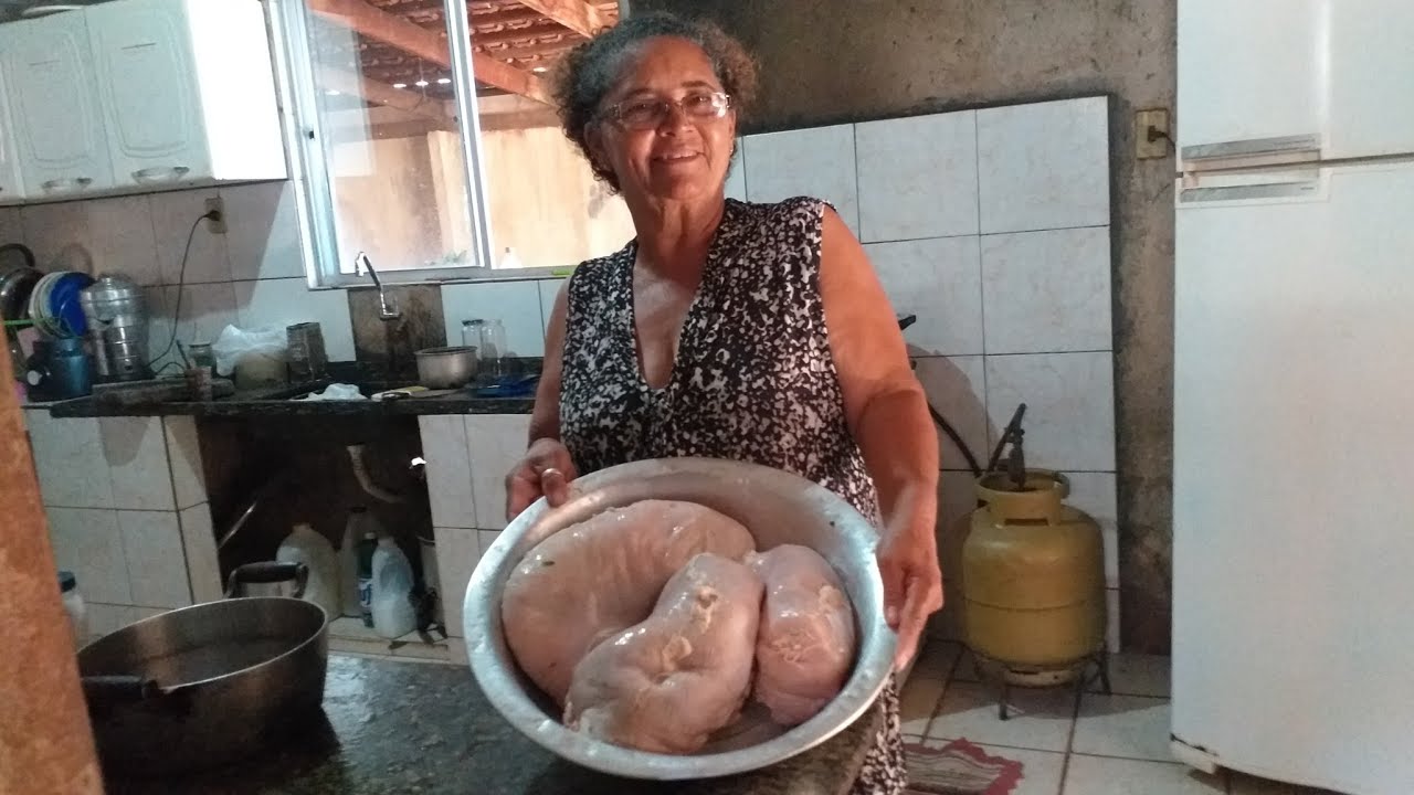 BUCHO DE PORCO RECHEADO / Como faço bucho de porco recheado / comida exótica Brasileira