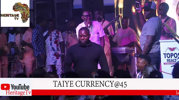 Pasuma live performance at Taiye currency 45th Birthday