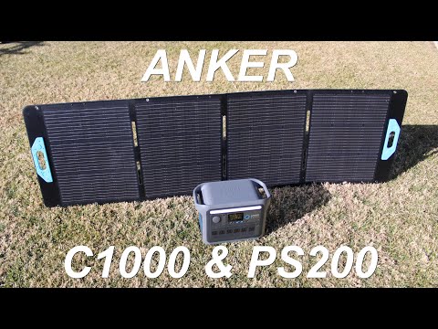 Anker Solix C1000 Power Station & PS200 Portable Solar Panel