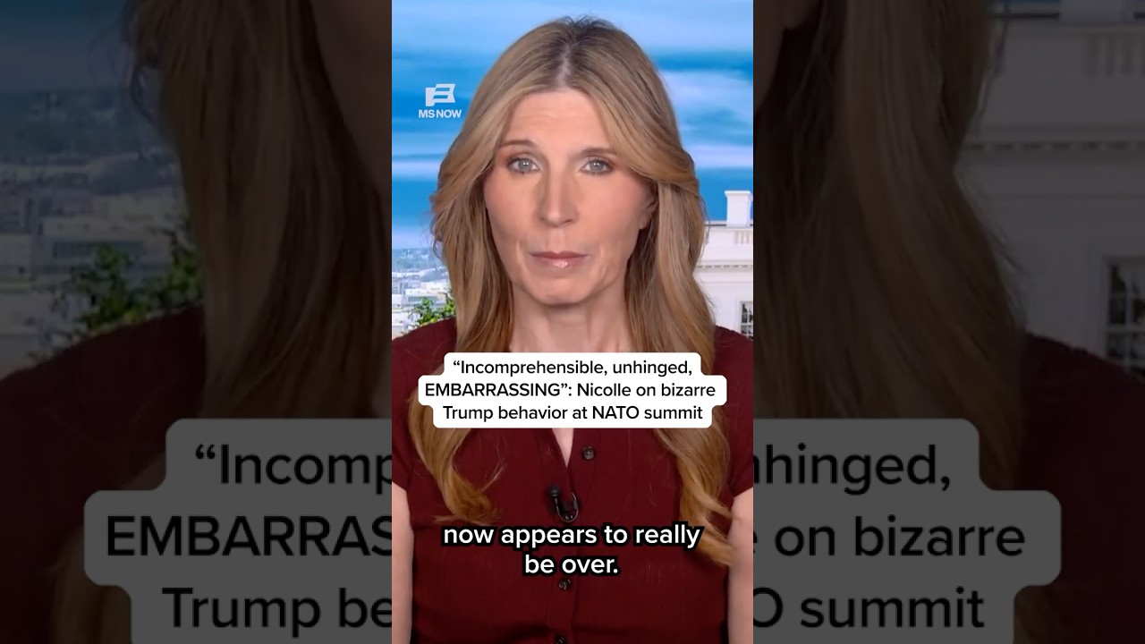'Incomprehensible, unhinged, EMBARRASSING': Nicolle on bizarre Trump behavior at NATO summit