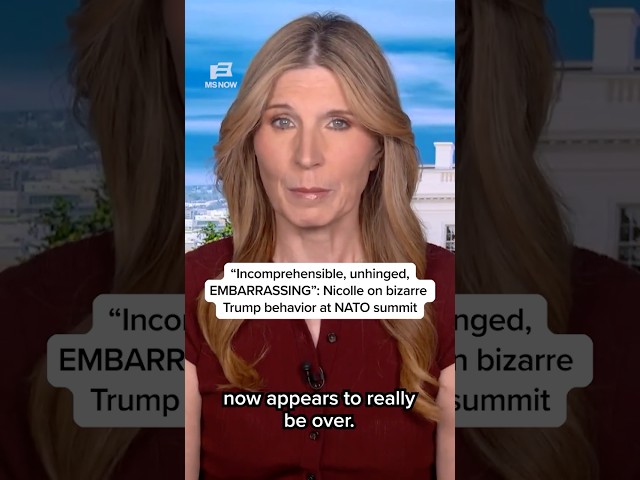 Incomprehensible, unhinged, EMBARRASSING': Nicolle on bizarre Trump behavior at NATO summit