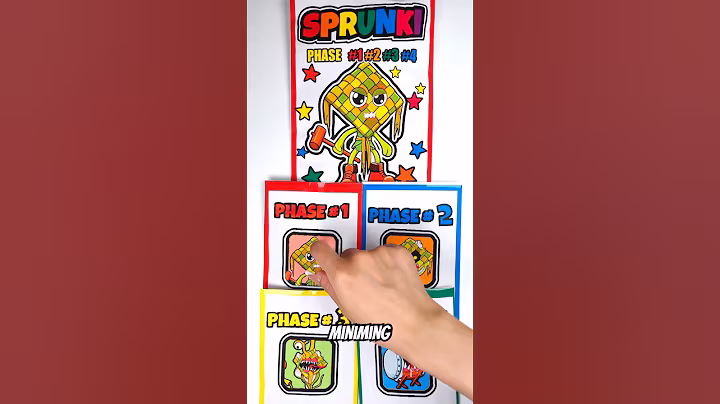🌈SPRUNKI OC Ketupat Kepat Prekupat | ASMR Phase 1vs2vs3vs4 Squishy #blindbag #papercraft #sprunki