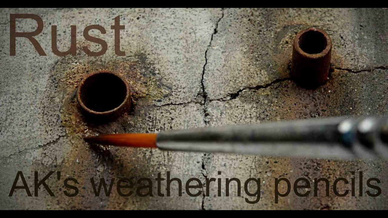 Creating Rust with AK's Weathering Pencils - YouTube