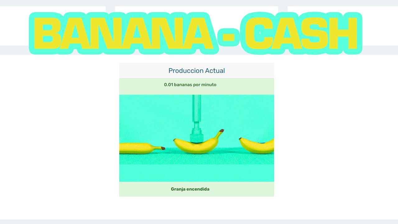 BANANACASH. A recoger bananas! Primera planta gratis! YouTube