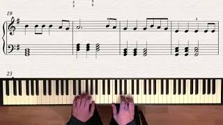 Video thumbnail of "Are You Washed In The Blood - Intermediate Piano Arrangement"