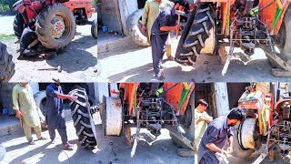 How to Change Tractor Tire | Tractor Tyre Changing Technique |Helpful Skills|#tractror #tyre #skills