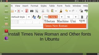 How to install Microsoft fonts in Ubuntu