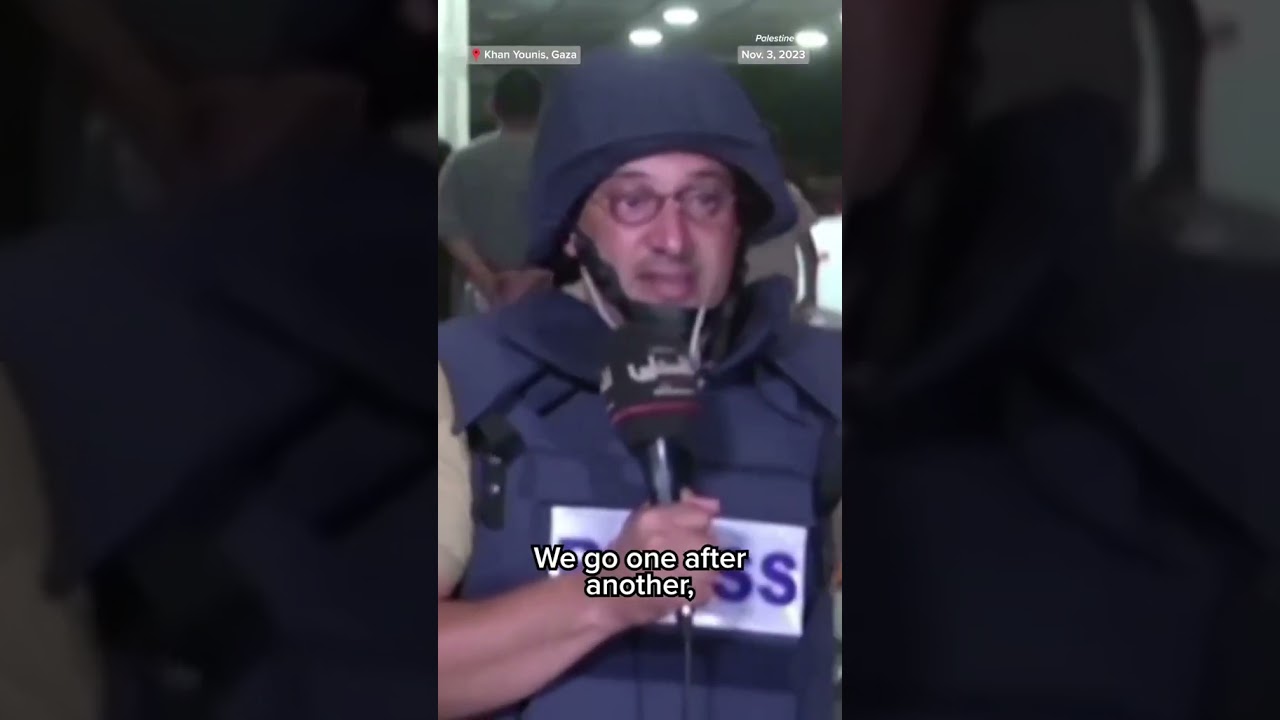 A Palestinian journalist finds out while on air that his colleague was killed