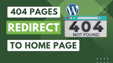 How To Add Wordpress 404 Redirect To Homepage | To Custom Link 2024