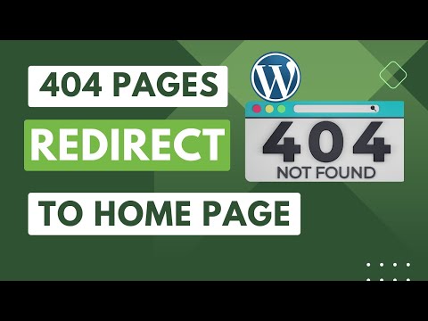 How To Add Wordpress 404 Redirect To Homepage | To Custom Link 2024