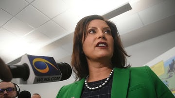 Governor Gretchen Whitmer answers question about Jackson Sheriff Steven Rand