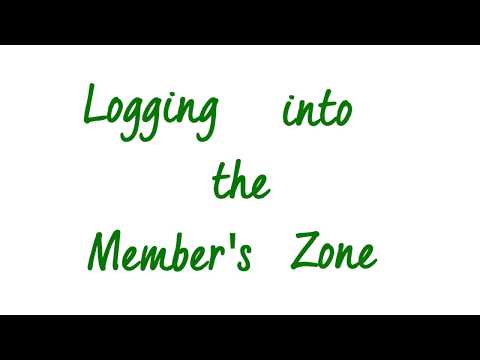 Logging into the Members Zone of the TVCC website