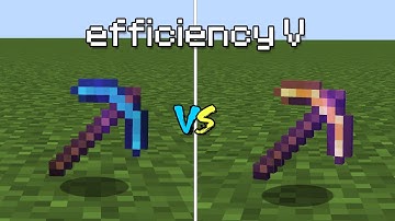efficiency V diamond pickaxe vs golden pickaxe