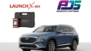 FULL SCAN DIAGNOSTIC HYUNDAI SANTA FE LAUNCH ADS X431 PAD 7 LINK