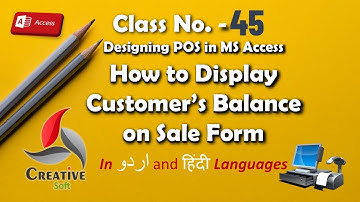 Class No. 45, How to display Customer