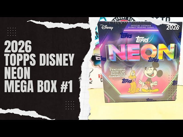 2026 Topps Disney Neon Mega Box Opening #1 - Case Hit - YouTube