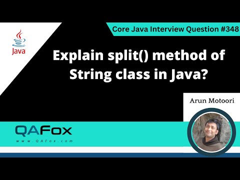Explain split() method of String Class in Java  (Core Java Interview Question #348)